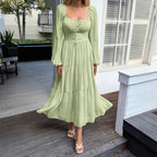 Vacation Long Sleeve Casual Dress Women's Clothing