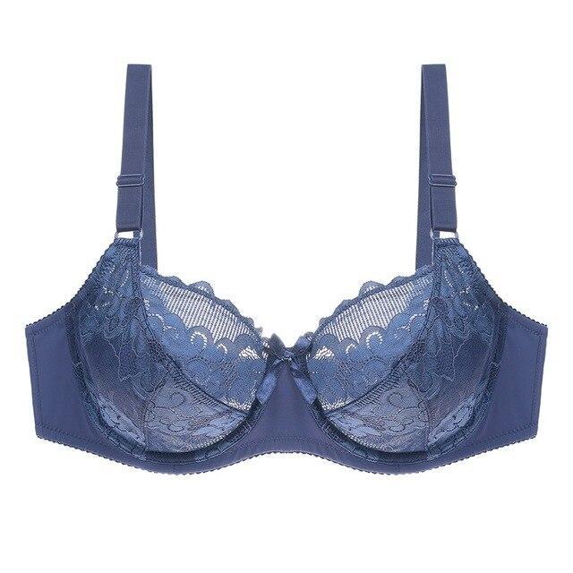 Pure color bra lace women's plus size bra underwear