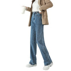 Jeans Women's Spring And Autumn High Waist Figure Flattering Mopping Pants