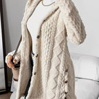 Women's Winter Long Hooded Cardigan Coat