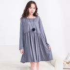 Maternity Wear Mid-length Breastfeeding Dress