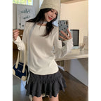 Women's Solid Color Simple Casual Versatile Top