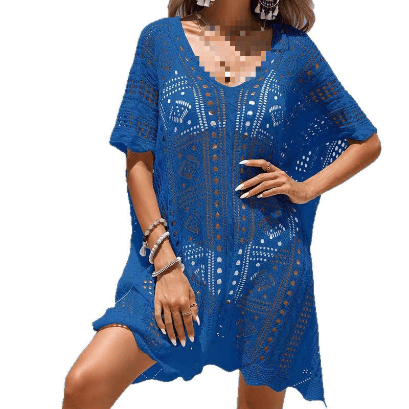 Crochet Bikini Seaside Vacation Smock Dress