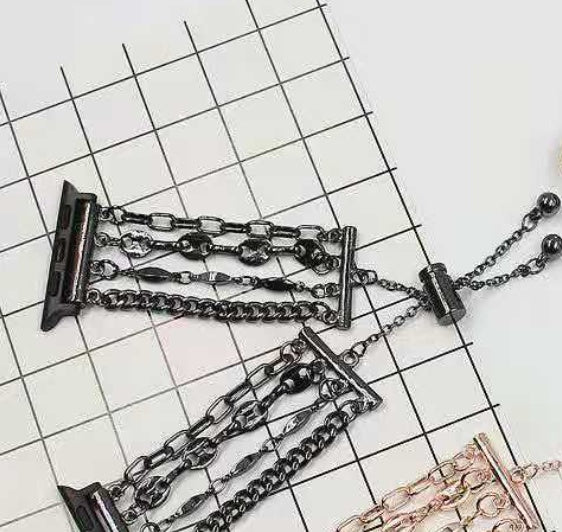 Apple Metal Bracelet Strap Stainless Steel Chain Strap